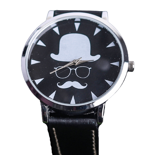 Cap Style In Dial Black Lover Golden Dial In Style Women Watch - Baba Boota