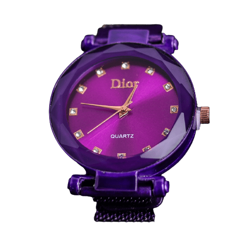 Dior Diamond Shape Dial Magnetic New Touch Women Watch - Baba Boota