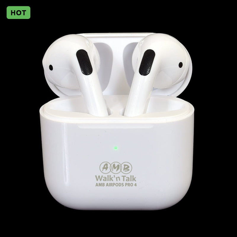 Bababoota AMB Airpods Pro 4 White AMB Airpods Pro 4
