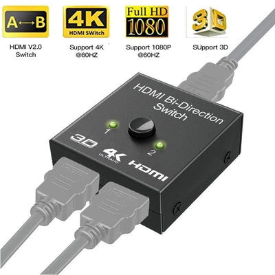 HDMI BI-DIRECTRION DUAL FUNCTION SWITCH AND HDMI SPLITTER - Baba Boota