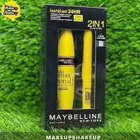 Maybelline MASCARA + EYELINER 2IN1 Black SET