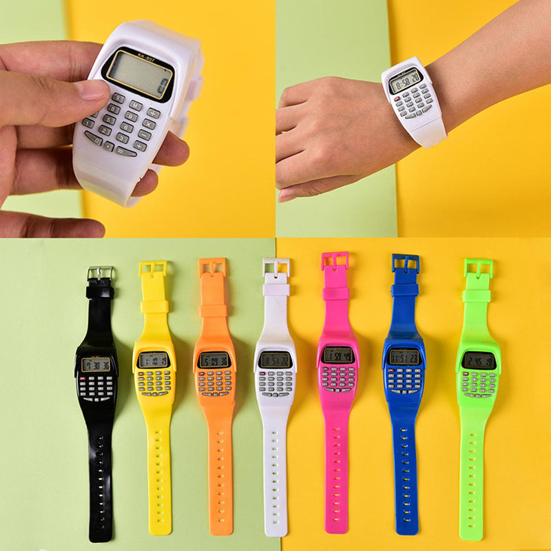 Multi-Purpose child electronic wrist watch calculator school kids gift school