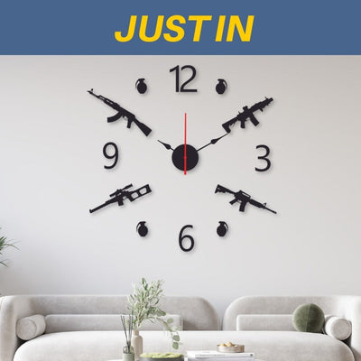 Gun Style Wall Clock Bababoota.com