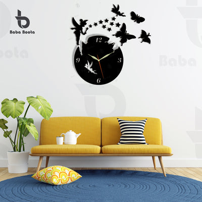 Bababoota.com 3D Fairy Tale Wooden Wall Clock