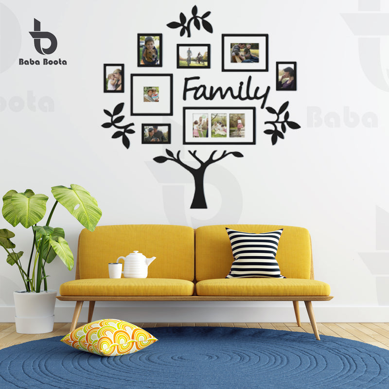 Large Size Family Tree With Picture Wall Frames, Wooden Family Tree Photos Frame