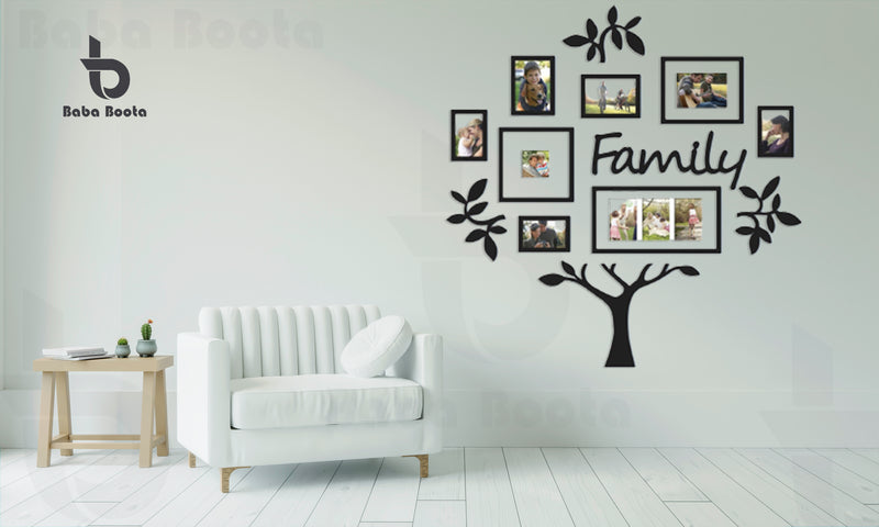 Large Size Family Tree With Picture Wall Frames, Wooden Family Tree Photos Frame