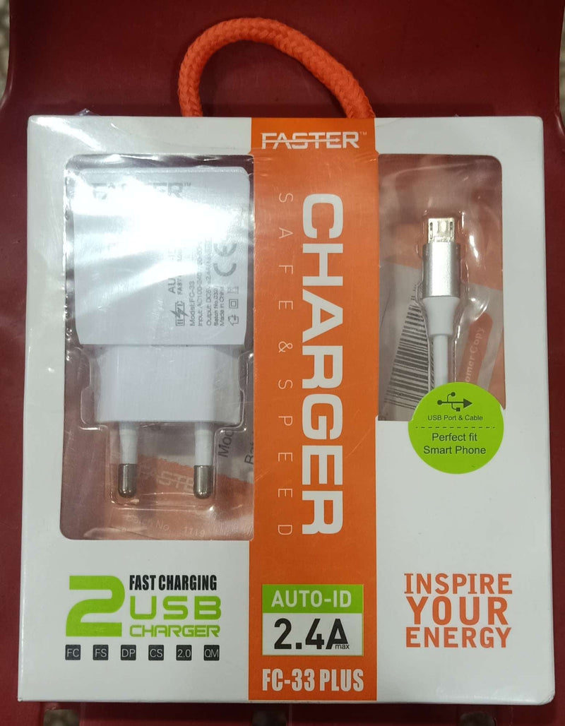 FASTER FC-33+ CHARGER 2.4A ANDROID - Baba Boota