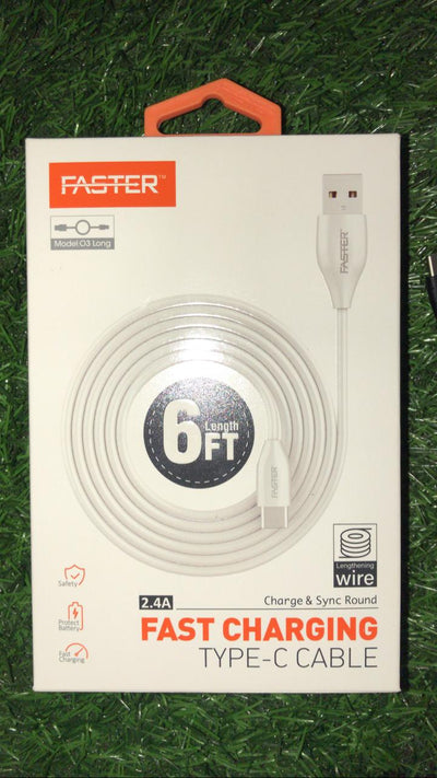 FASTER 6FT FAST CHARGING DATA CABLE IPHONE - Baba Boota