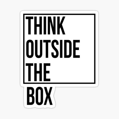 Think Out Side The Box Motivational Office Wall