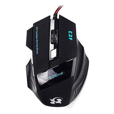Optical Gaming Mouse with RGB Lights 6 Buttons T6 Gaming Mouse - Baba Boota